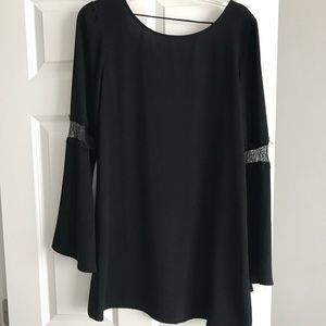 Black Bell Sleeve Dress
